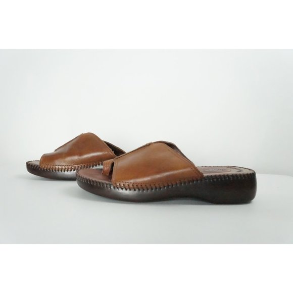 Dr. Scholl’s Brown Leather Sandals, Daria - Picture 1 of 6